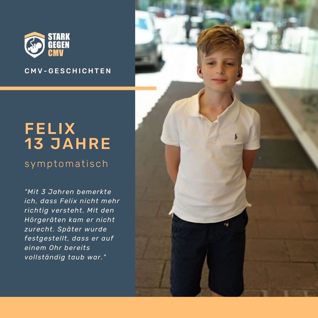 Felix, 13 Jahre symptomatisch
