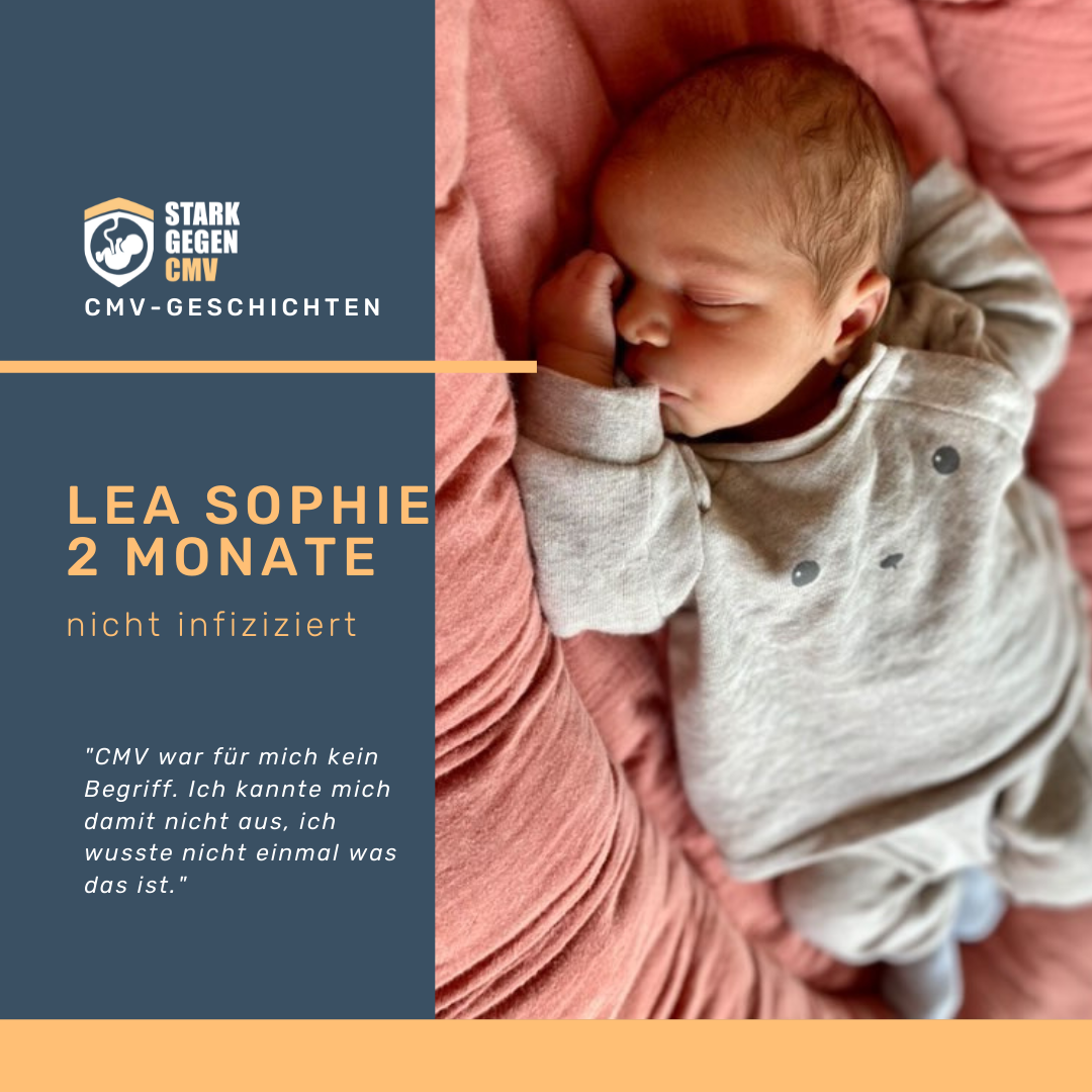 Lea Sophie, 2 Monate, nicht infiziert